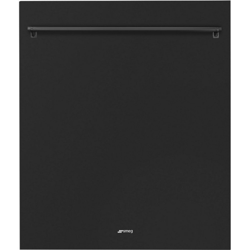 KIT82CN Panel para lavavajillas Smeg KIT82CN, 60 cm, acabado negro mate.