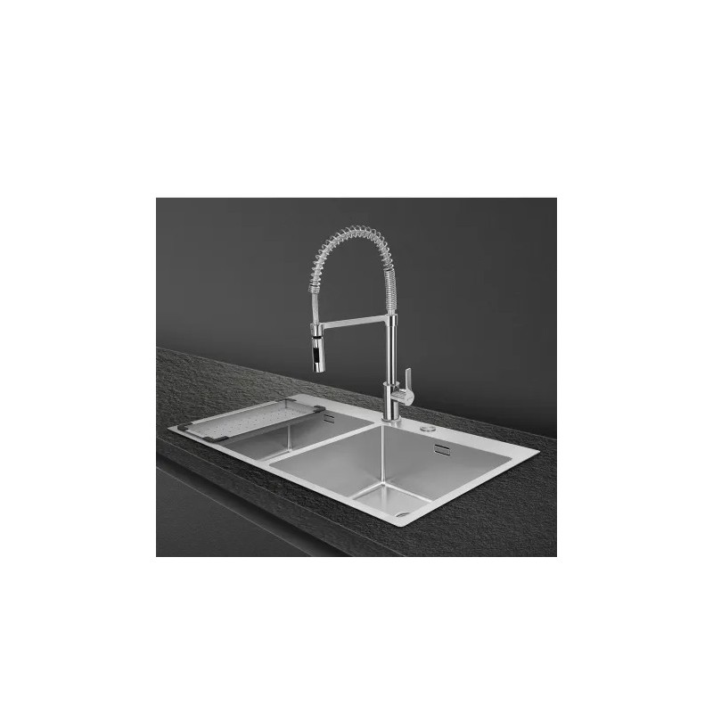 COL19 Panier et passoire Smeg COL19 pour évier en acier inoxydable