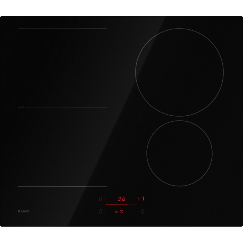 HI2642FBG1 Placa de inducción vitrocerámica Asko HI 2642 FBG1 Classic de 60 cm, color negro.