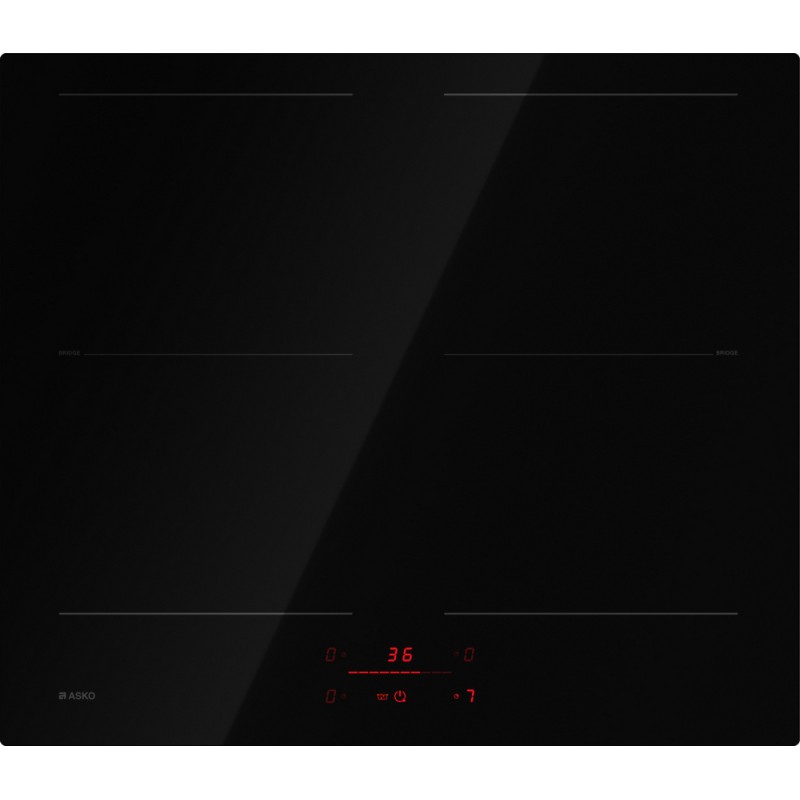 HI2643FBG1 Placa de inducción vitrocerámica Asko HI 2643 FBG1 Classic de 60 cm, color negro.