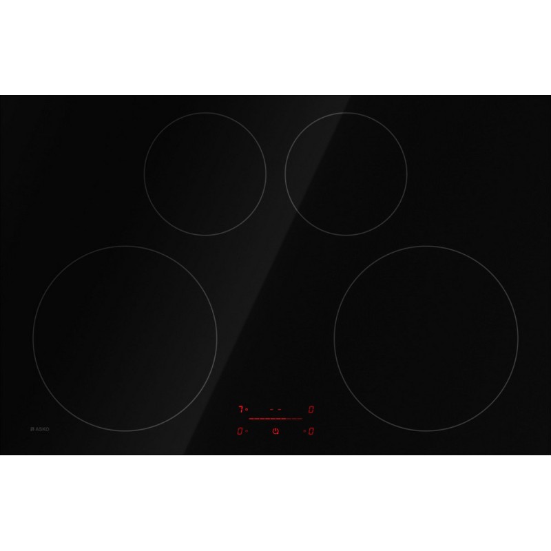 HI2841FBG1 PRONTA CONSEGNA - Asko Piano cottura a induzione HI 2841 FBG1 - Classic in vetroceramica nero da 80 cm - PROMOZIONE CON VOUCHER FINO AL 10/09