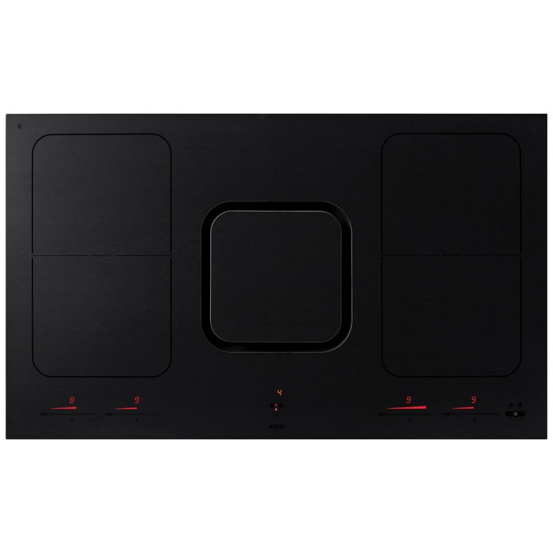HIHM934M Asko HIHM 934 M - Logic, placa de inducción vitrocerámica de 90 cm en negro mate con campana extractora integrada.