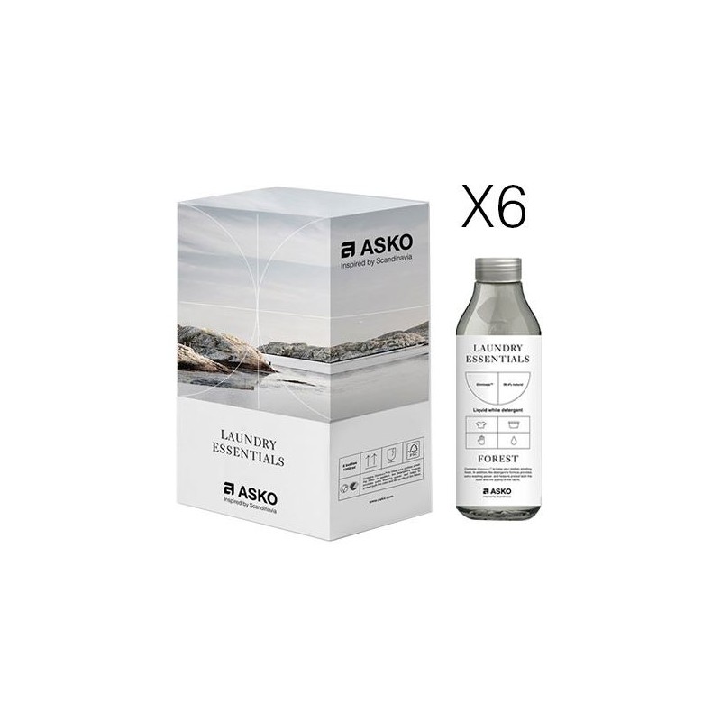 738560X6 Asko Detergente per capi bianchi LW11 da 1 lt - 6 flaconi
