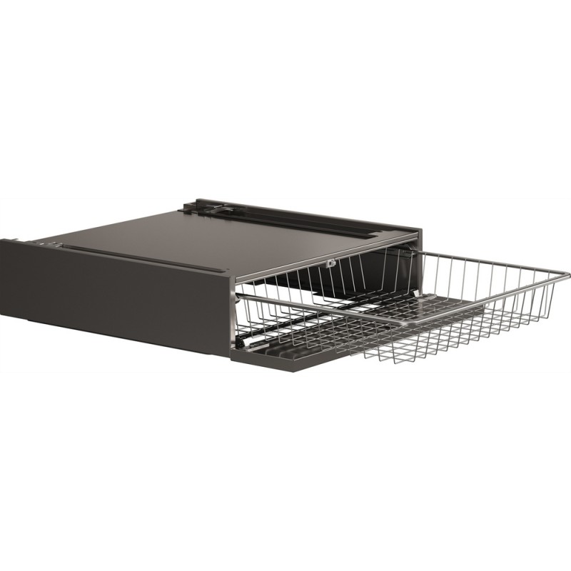 HB150T Panier coulissant intégré et étagère Asko HB 150 T finition titane