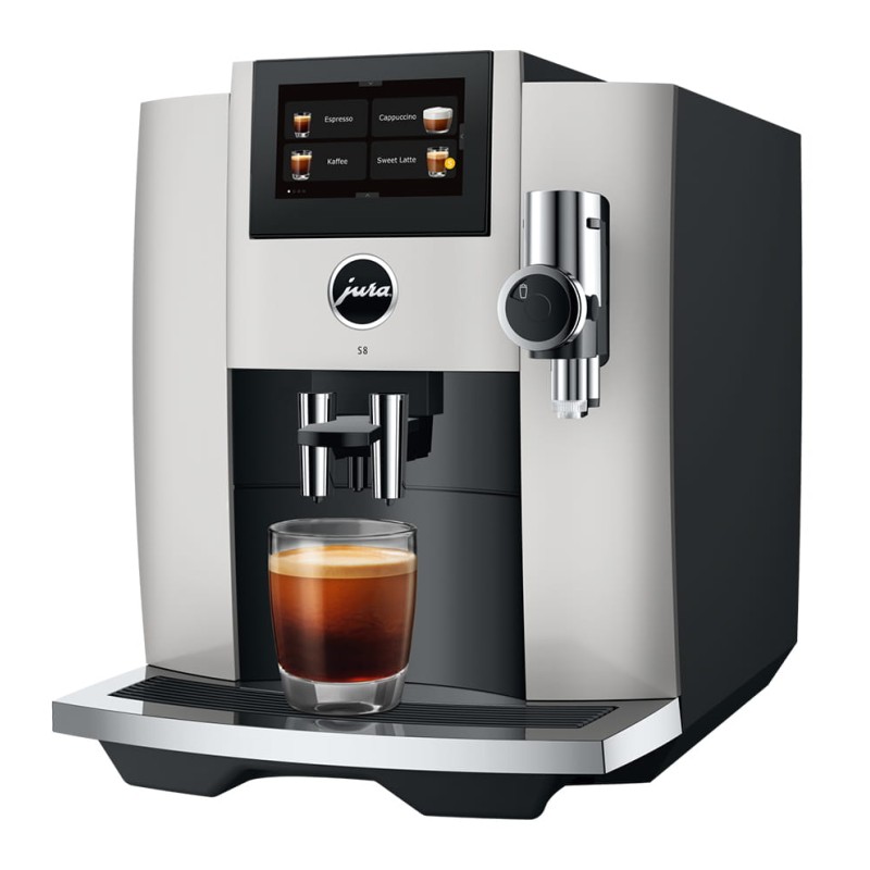 15483 Cafetera automática Jura S8 con acabado platino.