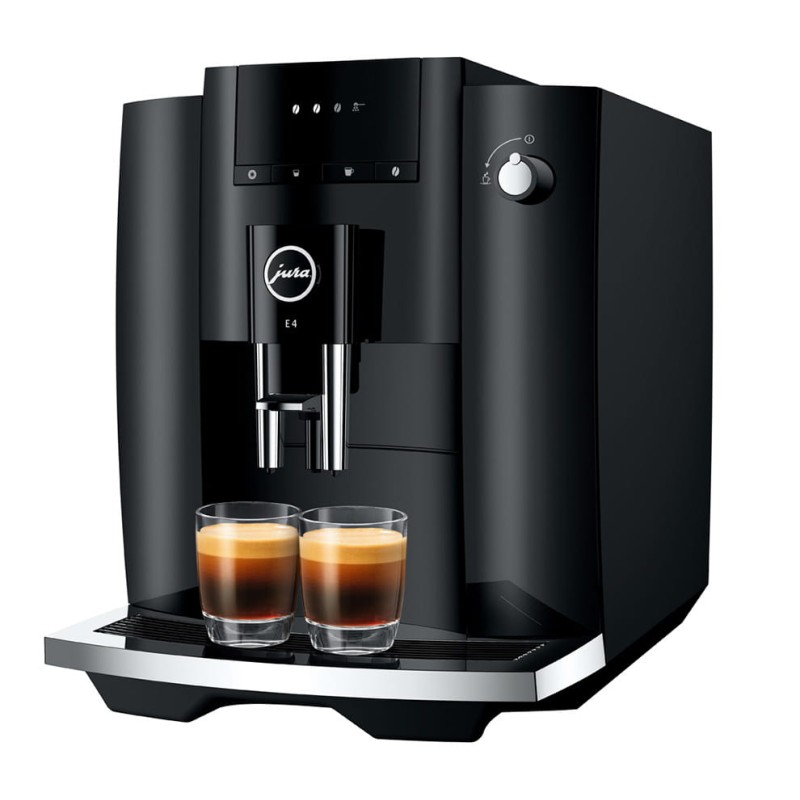 15435 Cafetera automática Jura E4, acabado en negro piano.