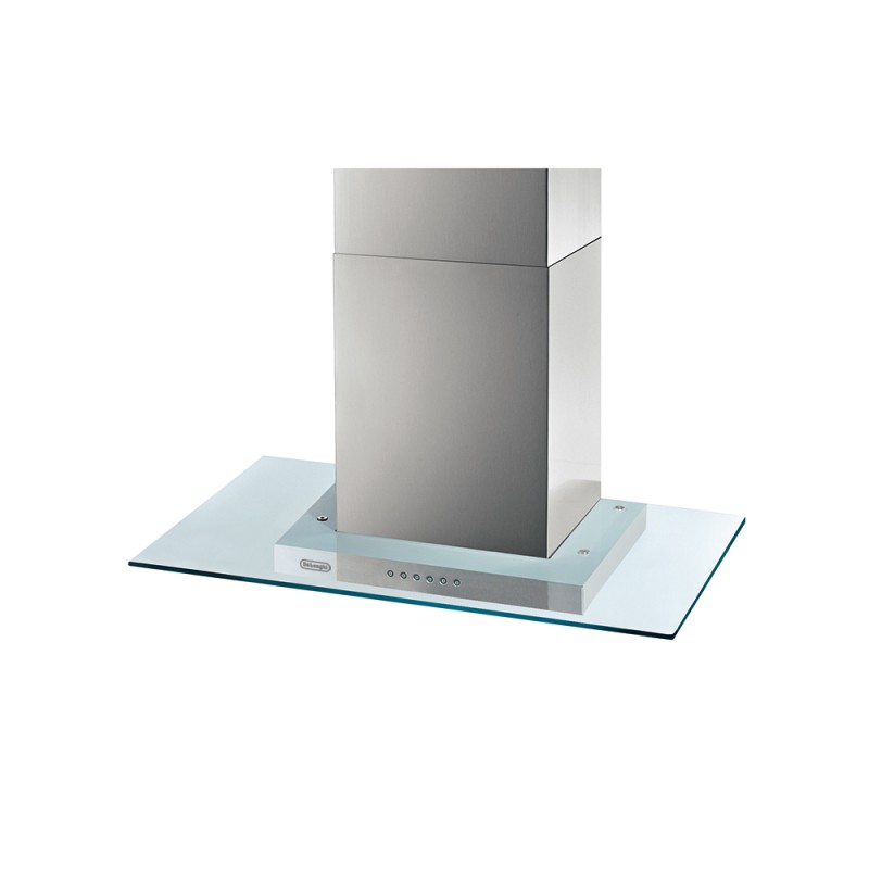 DLCIV72.9EC De Longhi DL CIV 72.9 EC wall hood in stainless steel and glass 90 cm