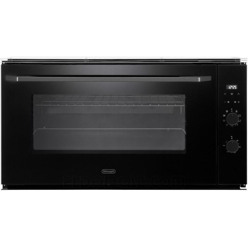 NKM90N De Longhi NKM 90 N 90cm built-in multifunction electric oven with black finish