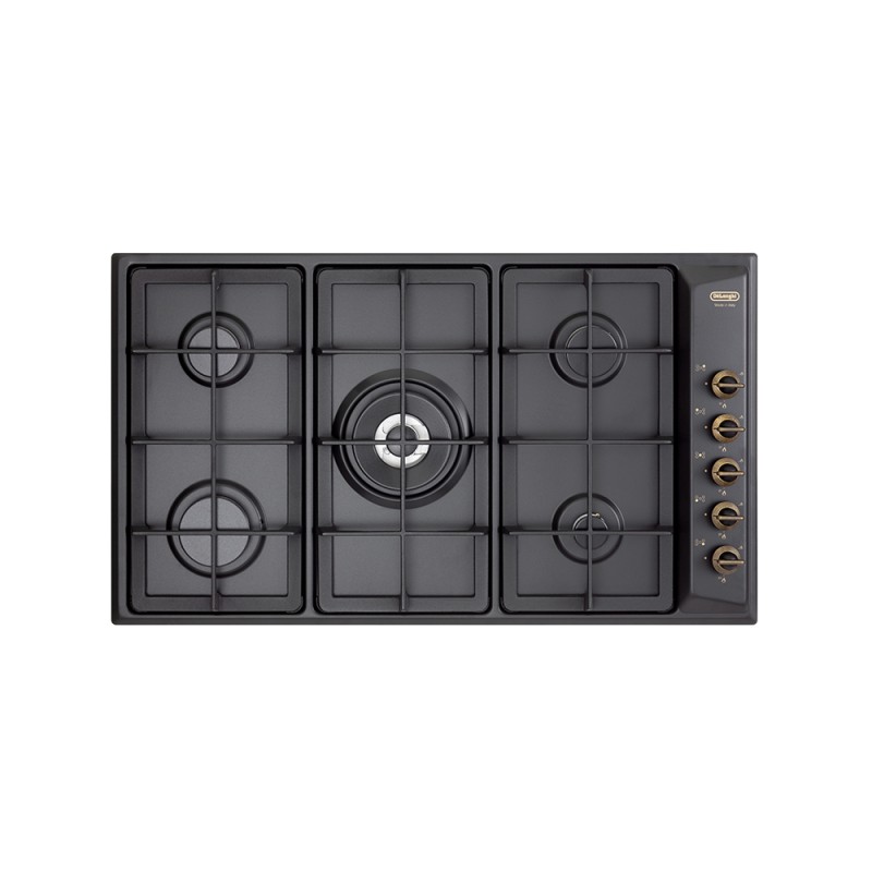 ANL59PRO De Longhi ANL 59 PRO 90cm gas hob in anthracite finish