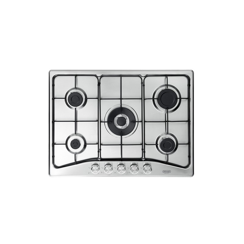 DFI57ASV Plaque de cuisson à gaz De Longhi DFI 57 ASV 68 cm en acier inoxydable