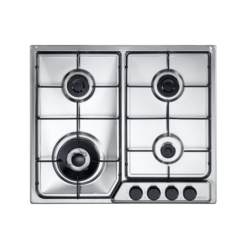 FFA46ASDV Plaque de cuisson à gaz De Longhi FFA 46 ASDV en acier inoxydable de 58 cm