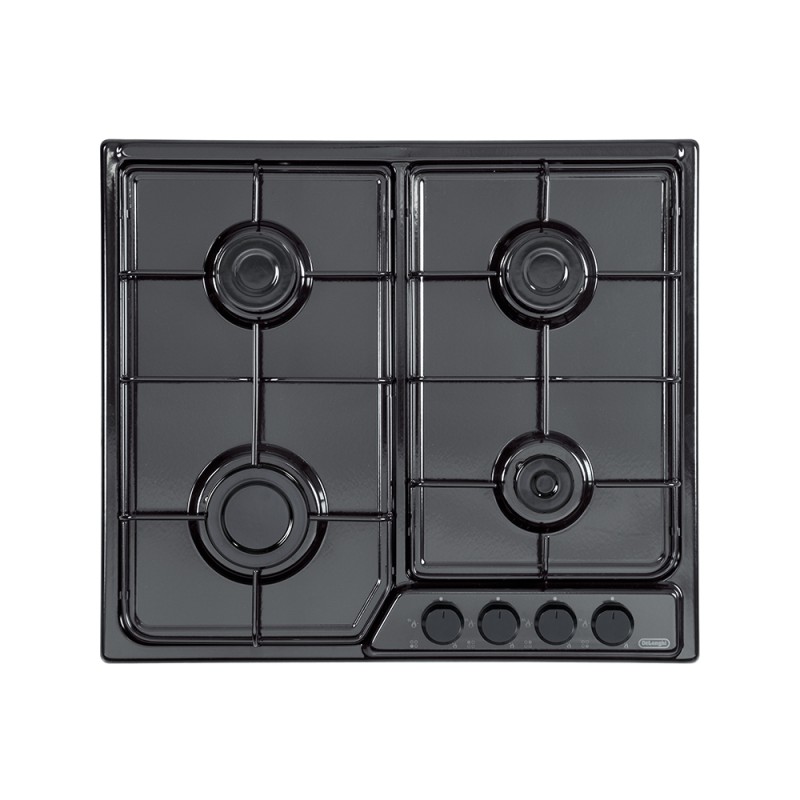 FFN46ASV Placa de gas De Longhi FFN 46 ASV de 58 cm con acabado negro.