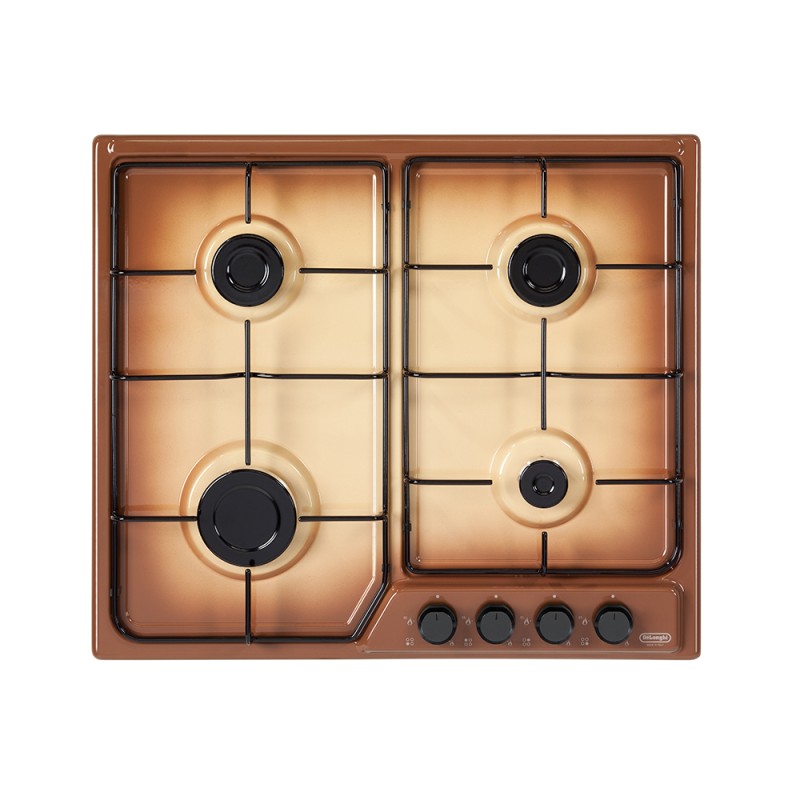 FFT46ASV Table de cuisson gaz De Longhi FFT 46 ASV 58cm finition Terre de France