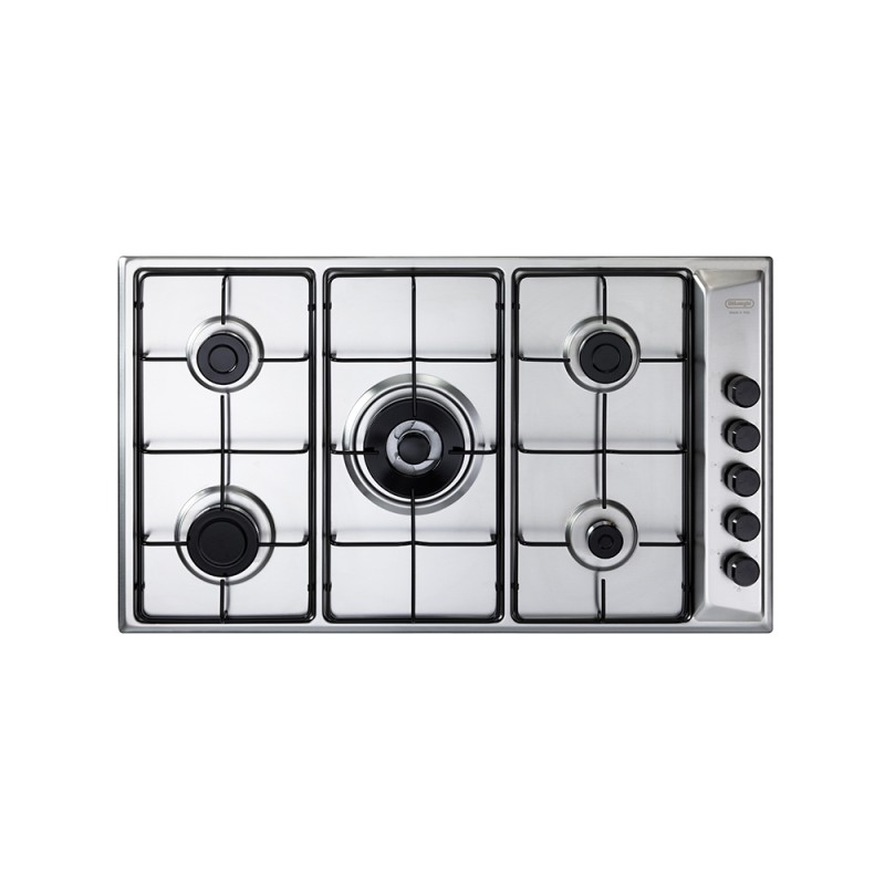 FLA59DD Plaque de cuisson à gaz De Longhi FLA 59 DD en acier inoxydable de 86 cm