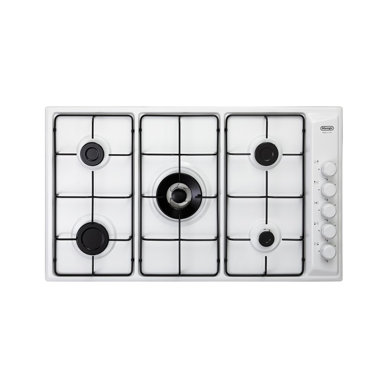 FLB59DD De Longhi Piano cottura a gas FLB 59 DD finitura bianco da 86 cm