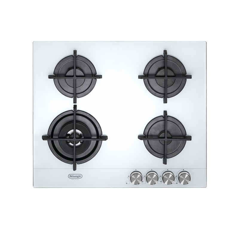 NSL460B De Longhi NSL 460 B 60cm White Glass Gas Hob