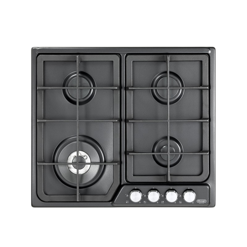 PFA46GH Plaque de cuisson à gaz De Longhi PFA 46 GH 58 cm, finition anthracite