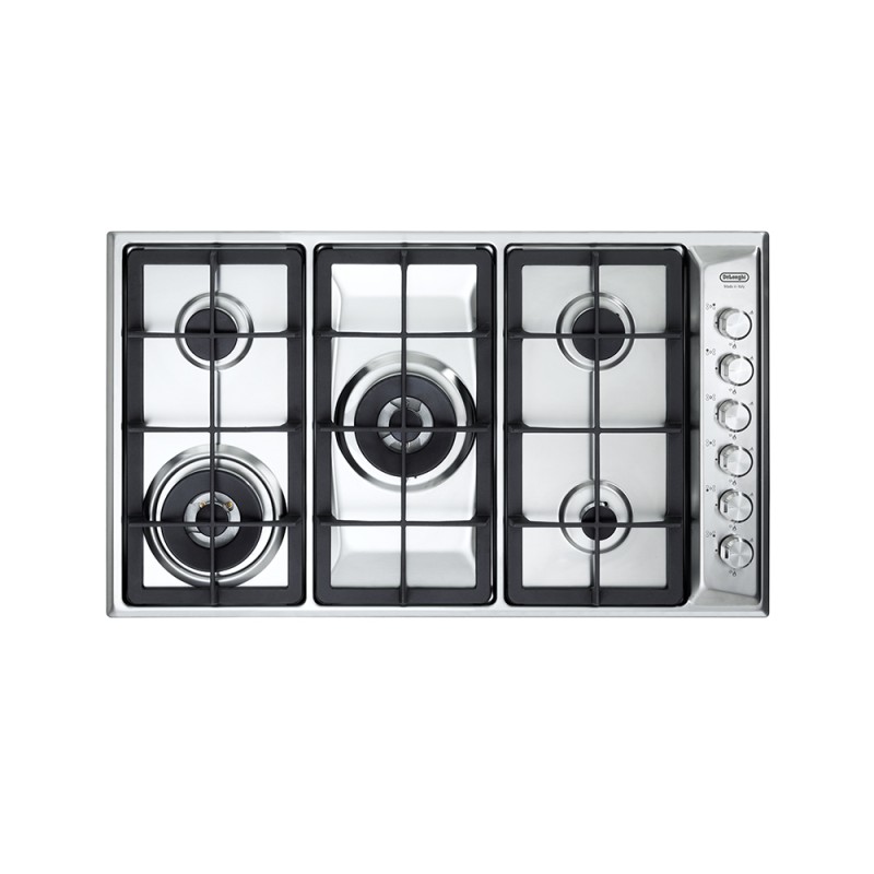 PLI59DGHD De Longhi Piano cottura a gas PLI 59D GHD in acciaio inox da 86 cm