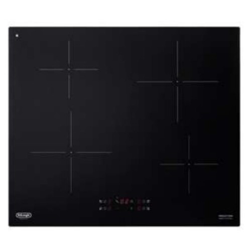 Plaque à induction en vitrocéramique noire De Longhi PIN 62 de 60 cm
