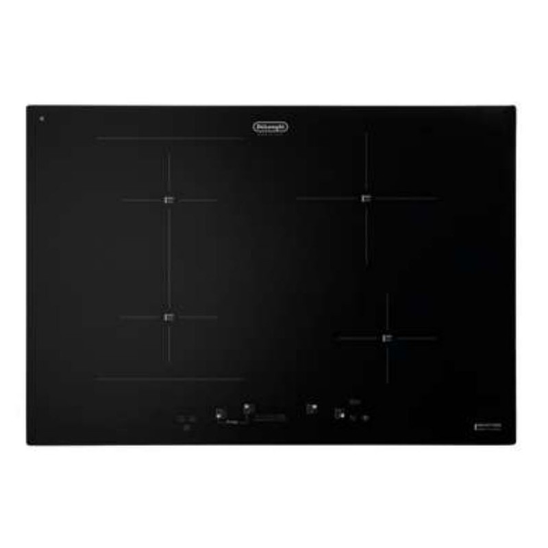  De Longhi PIN 74 BRG 70cm Black Glass Ceramic Induction Hob