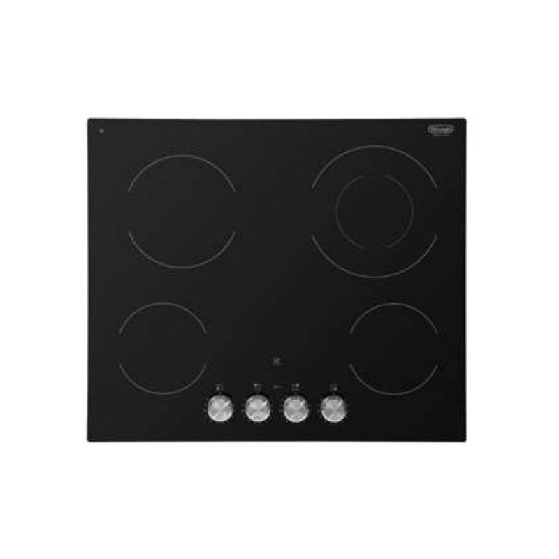  Plaque de cuisson radiante en vitrocéramique noire De Longhi PVC 61 FK 60 cm