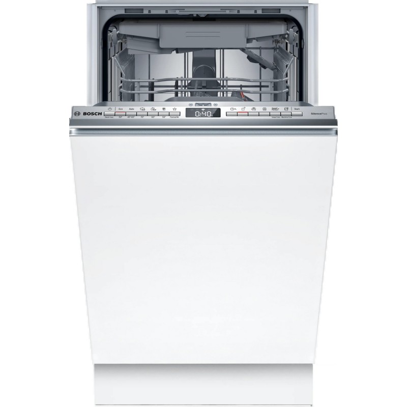SPT4EMX17E Lavavajillas Bosch SPT4EMX17E de 45 cm, totalmente integrable y de diseño estilizado.