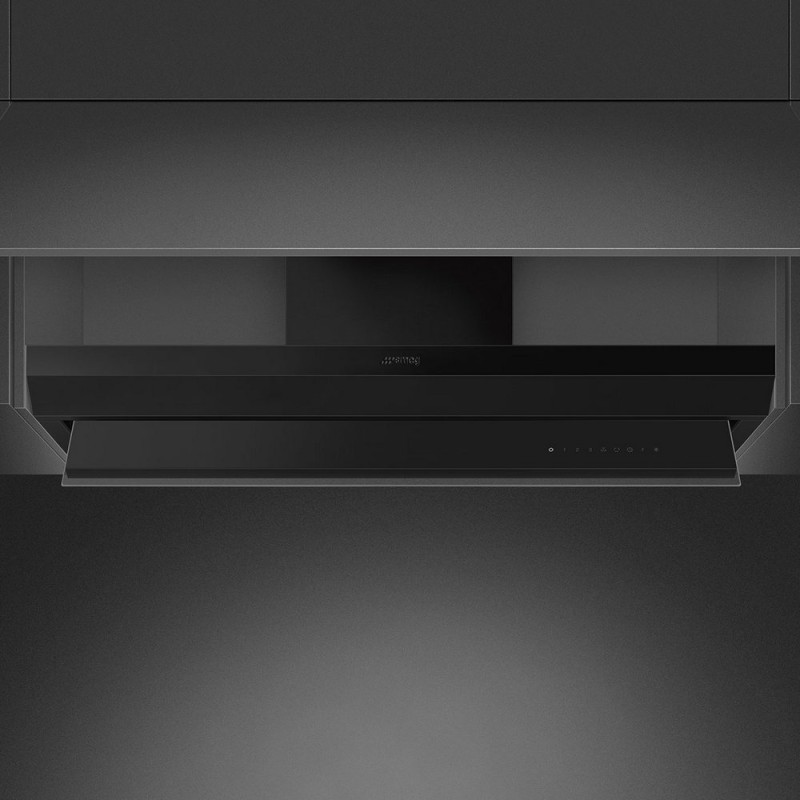 KSGT124BLV Campana extractora integrable Smeg S KSGT124BLV de 120 cm con acabado en negro mate.