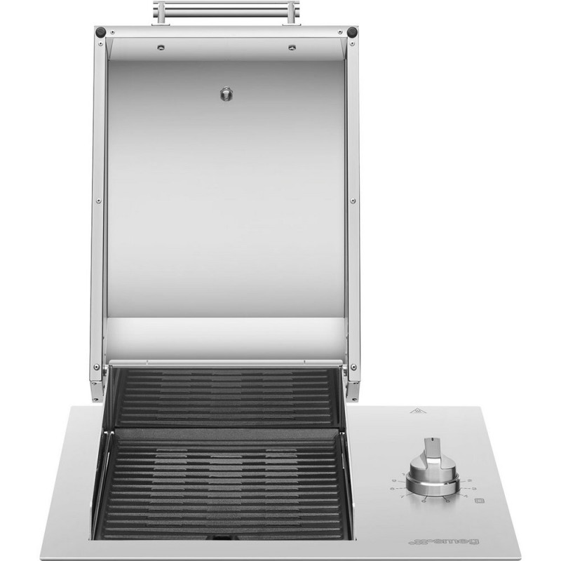 BBQE60X Barbecue électrique encastrable d'extérieur Smeg S BBQE60X 60 cm avec finition en acier inoxydable