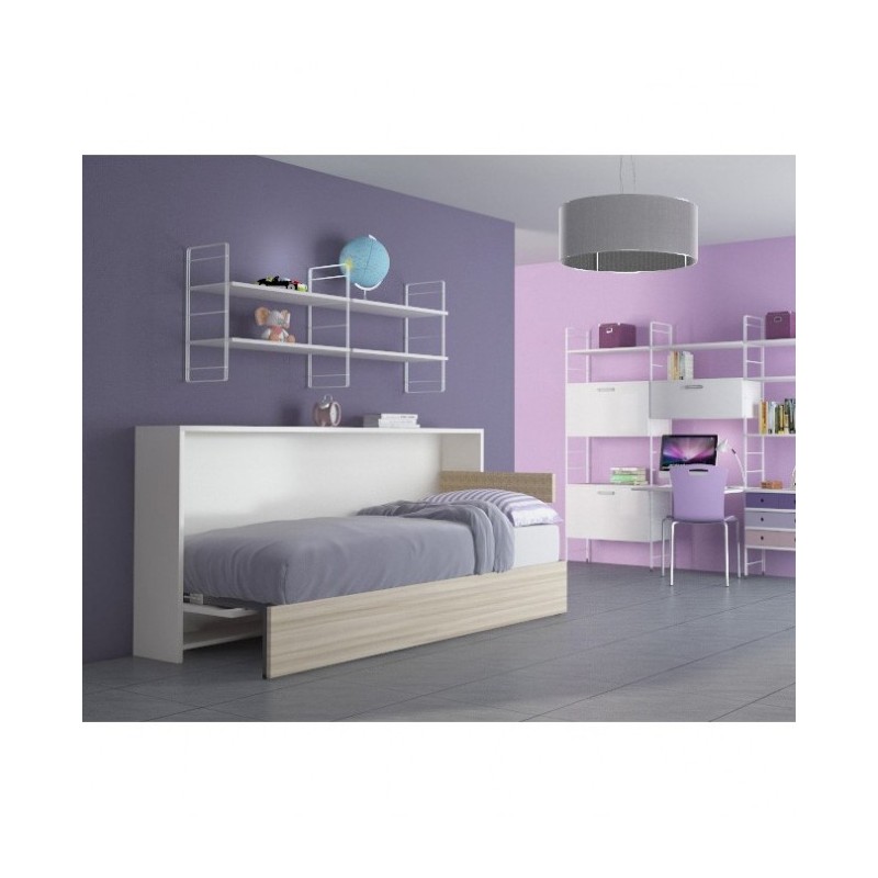  Maconi Lit simple escamotable Night n' Day 474 en bois de 212 cm