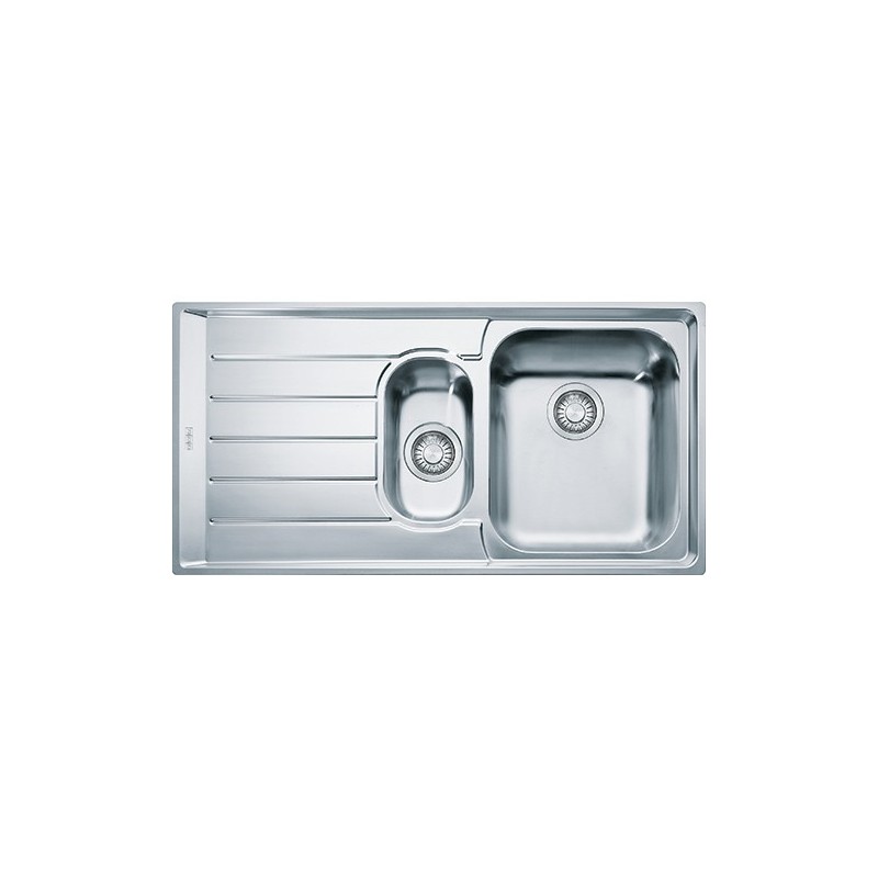  Franke: Single bowl sink with drainer on the left Neptune NEX 651 101.0040.738 stainless steel finish 100x51 cm