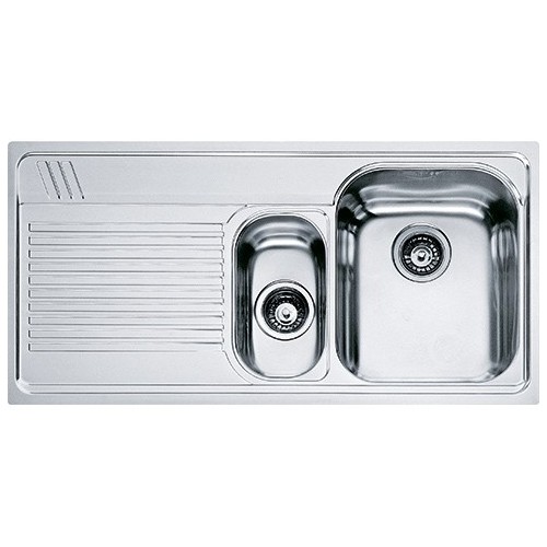 Franke Sink one bowl with tray and left drainer Armonia AMX 651 101.0022.380 stainless steel finish 100x50 cm