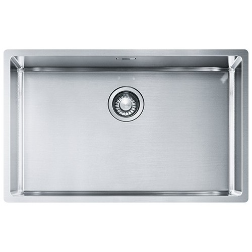 Franke: Évier à une cuve Franke: Boîte BXX 210-68/110-68 127.0369.284 finition acier inoxydable satiné 72,5 x 45 cm