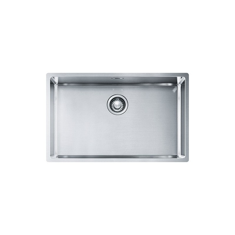  Franke: Évier à une cuve Franke: Boîte BXX 210-68/110-68 127.0369.284 finition acier inoxydable satiné 72,5 x 45 cm