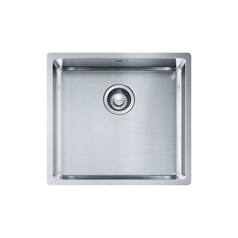  Franke: Évier à une cuve Franke: Boîte BXX 210-45/110-45 127.0369.250 finition acier inoxydable satiné 49 x 45 cm