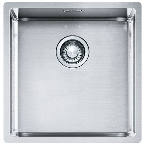 Franke: Évier à une cuve Franke: Boîte BXX 210-40/110-40 127.0369.215 finition acier inoxydable satiné 44x45 cm