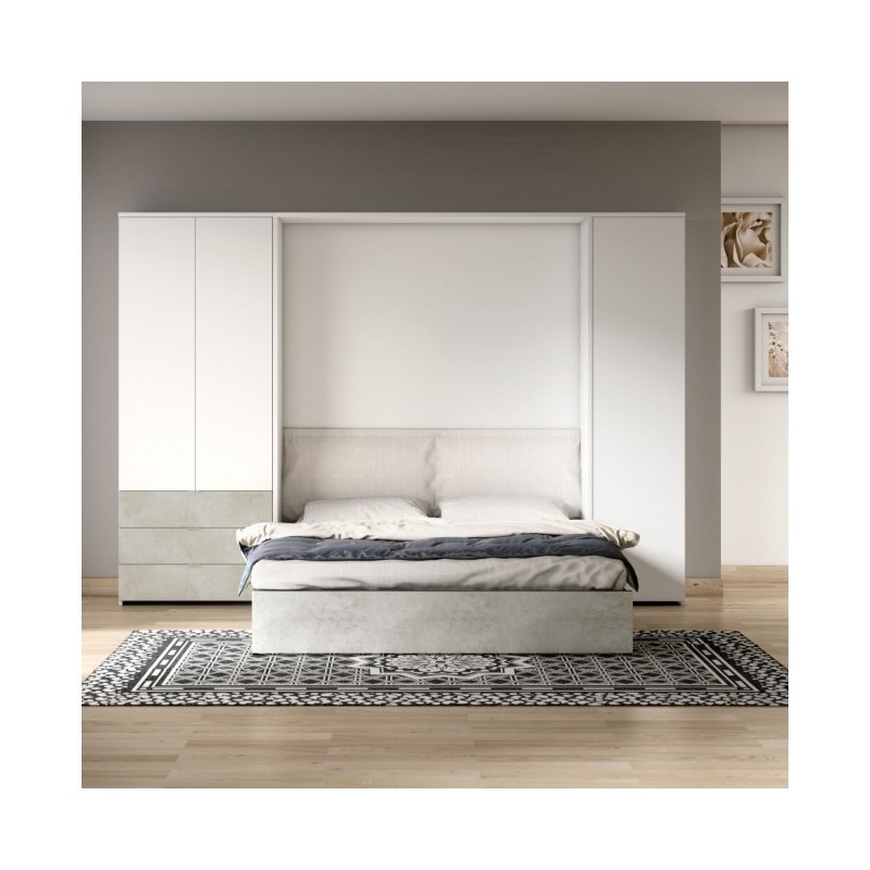  Maconi Armoire avec lit double escamotable Composition N09 de 314 cm Série Night n 'Day collection