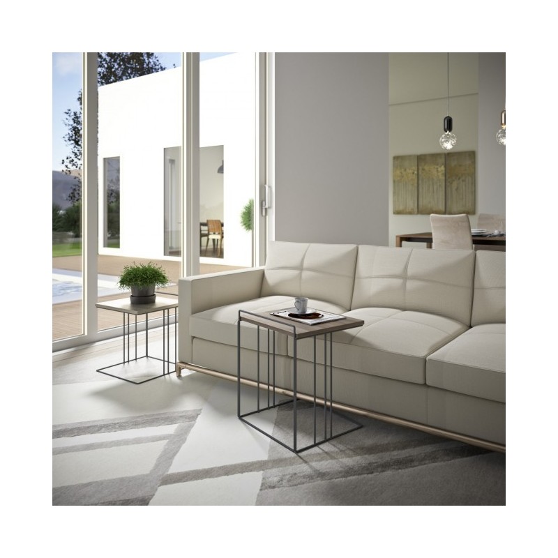 Maconi Paire de tables basses Piramide 1069 avec plateau en bois série Coffee Table collection