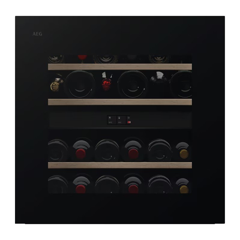 AWCD280B6B Cave à vin encastrable AEG AWCD 280 B6B 60 cm, finition noire