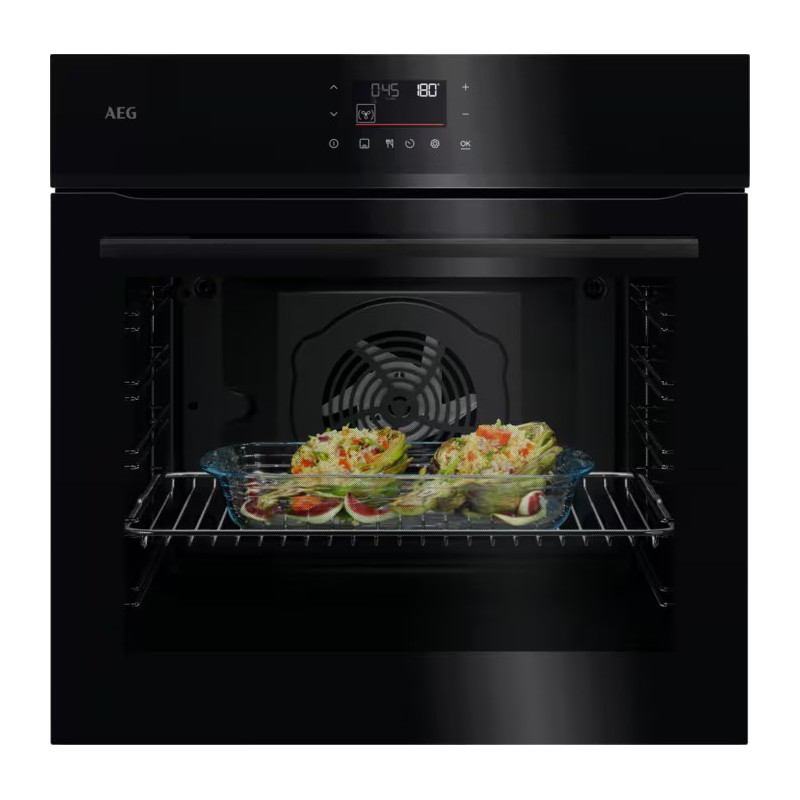 NBU5P43PB AEG Forno pirolitico multifunzione da incasso NBU 5P43 PB finitura nero da 60 cm