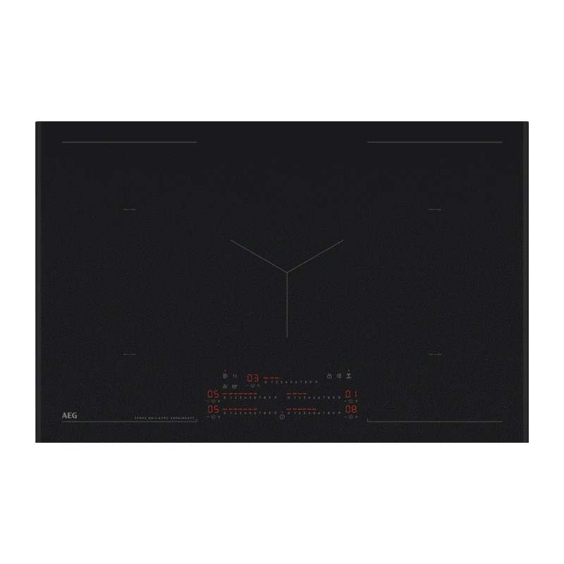 NIK85M30AZ AEG NIK 85M30 AZ 80cm semi-flush induction hob with matt black finish