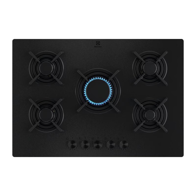 KGG753723L Electrolux | Plaque de cuisson à gaz KGG753723L 74 cm, finition noire mate