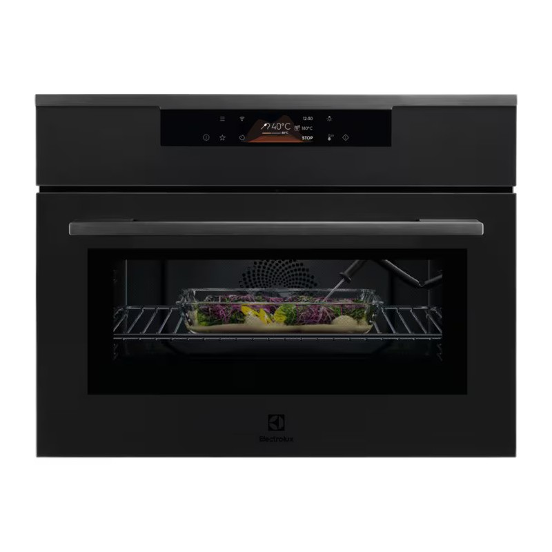 KVLBE08WT Electrolux | KVLBE08WT Four à micro-ondes multifonction compact de 60 cm avec finition noire mate