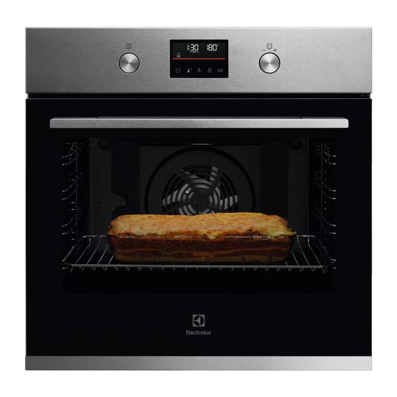 KODFP46X Electrolux | Forno pirolitico multifunzione KODFP46X finitura inox e vetro nero da 60 cm