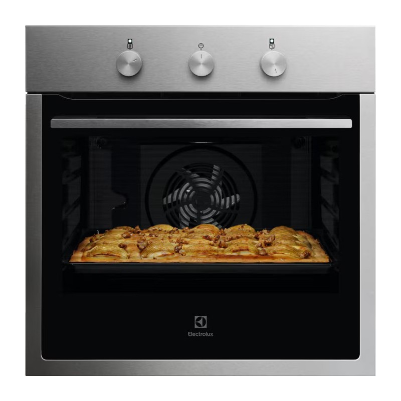 KOHHH045X Four multifonction Electrolux KOHHH045X 60 cm, finition inox et verre noir