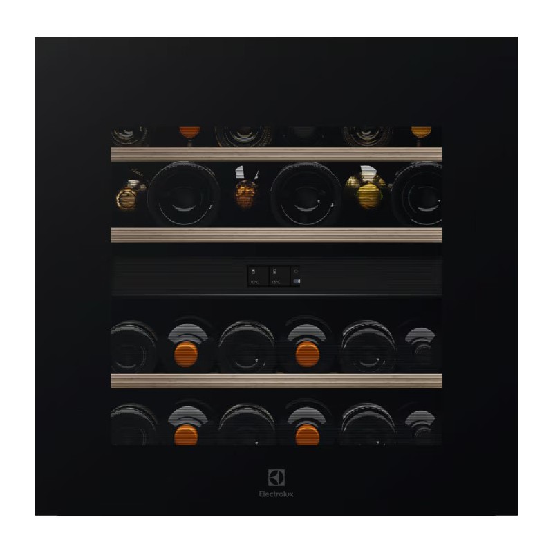 EWCD280B6B Electrolux | Cantina vino da incasso EWCD280B6B in vetro nero da 60 cm
