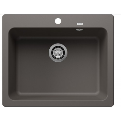 Blanco | NAYA 6 1527311 Lavabo à une cuve gris volcan, 61,5 x 51 cm - À poser