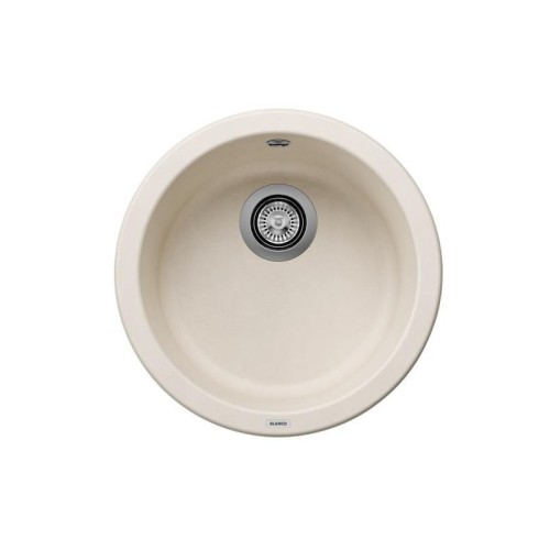 PRONTA CONSEGNA - Blanco | Lavello rotondo una vasca BLANCORONDO 1527057 finitura soft white da Ø45 cm - Sopratop