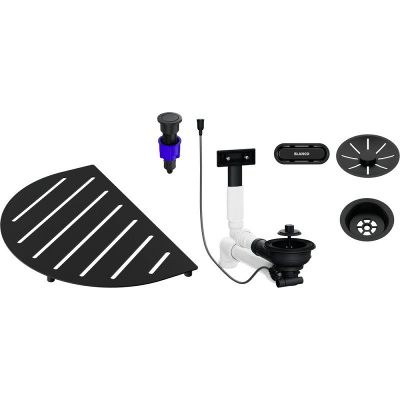 1527994 Blanco | Pacchetto accessori per lavello OOVALON BUNDLE 1527994 finitura nero opaco