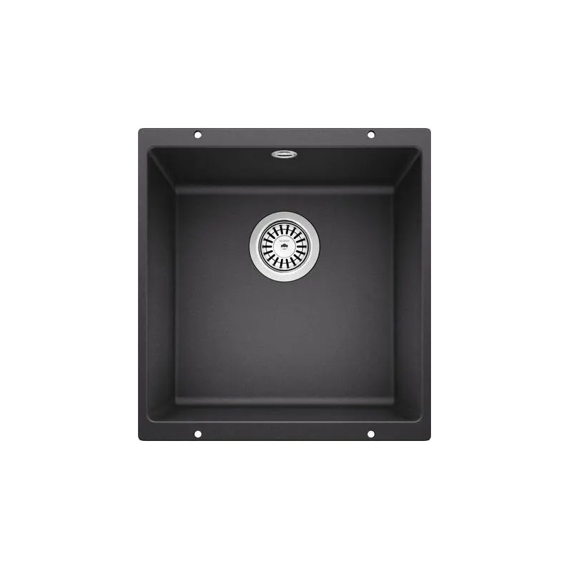 1521332 Blanco | Lavabo à une cuve ROTAN 400-U 1521332, finition anthracite, encastré, 43 cm