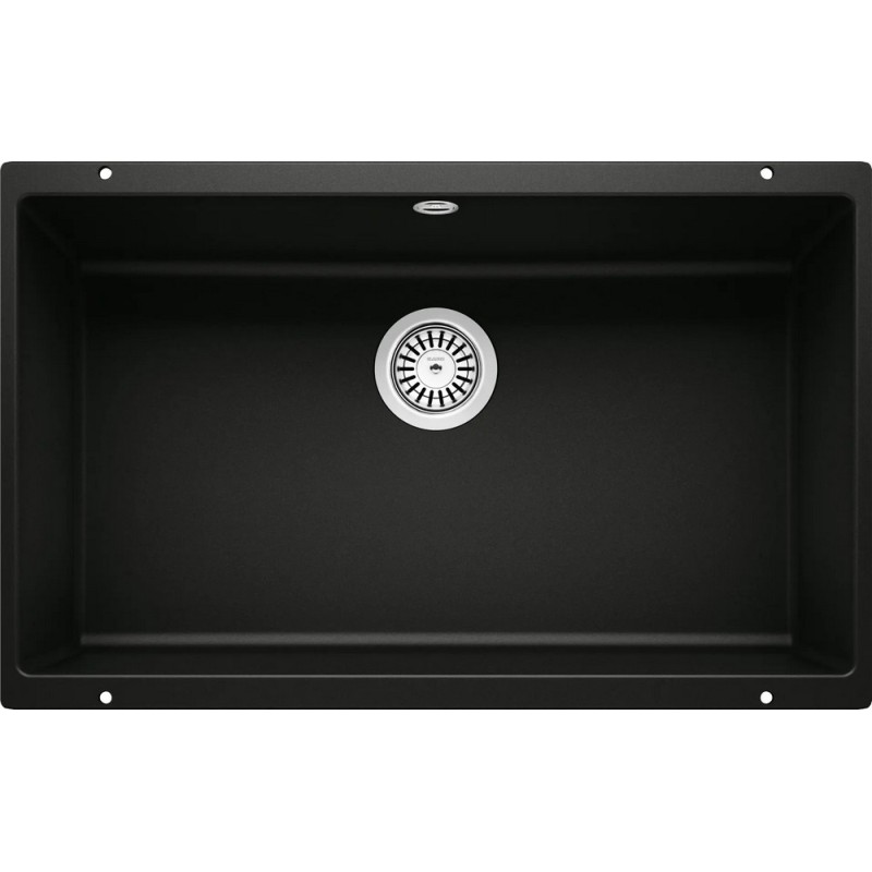 1526099 PRONTA CONSEGNA - Blanco | Lavello a una vasca ROTAN 700-U 1526099 finitura nero da 73 cm - Sottotop